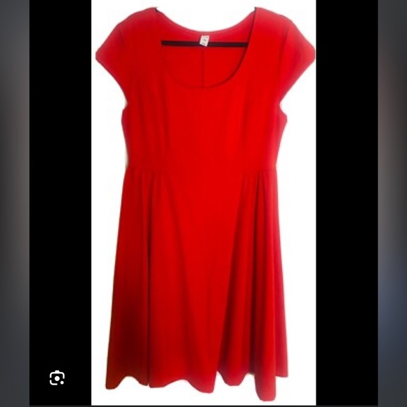 Old Navy Vibrant Red Mini Skater Dress - Picture 1 of 7